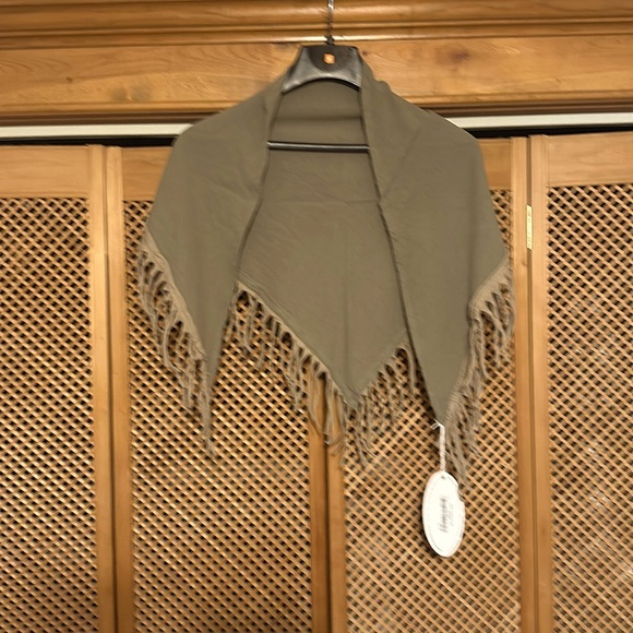 Oh My Gauze Women’s Triangle Scarf:O/S in KHAKI (524) - Picture 3 of 4